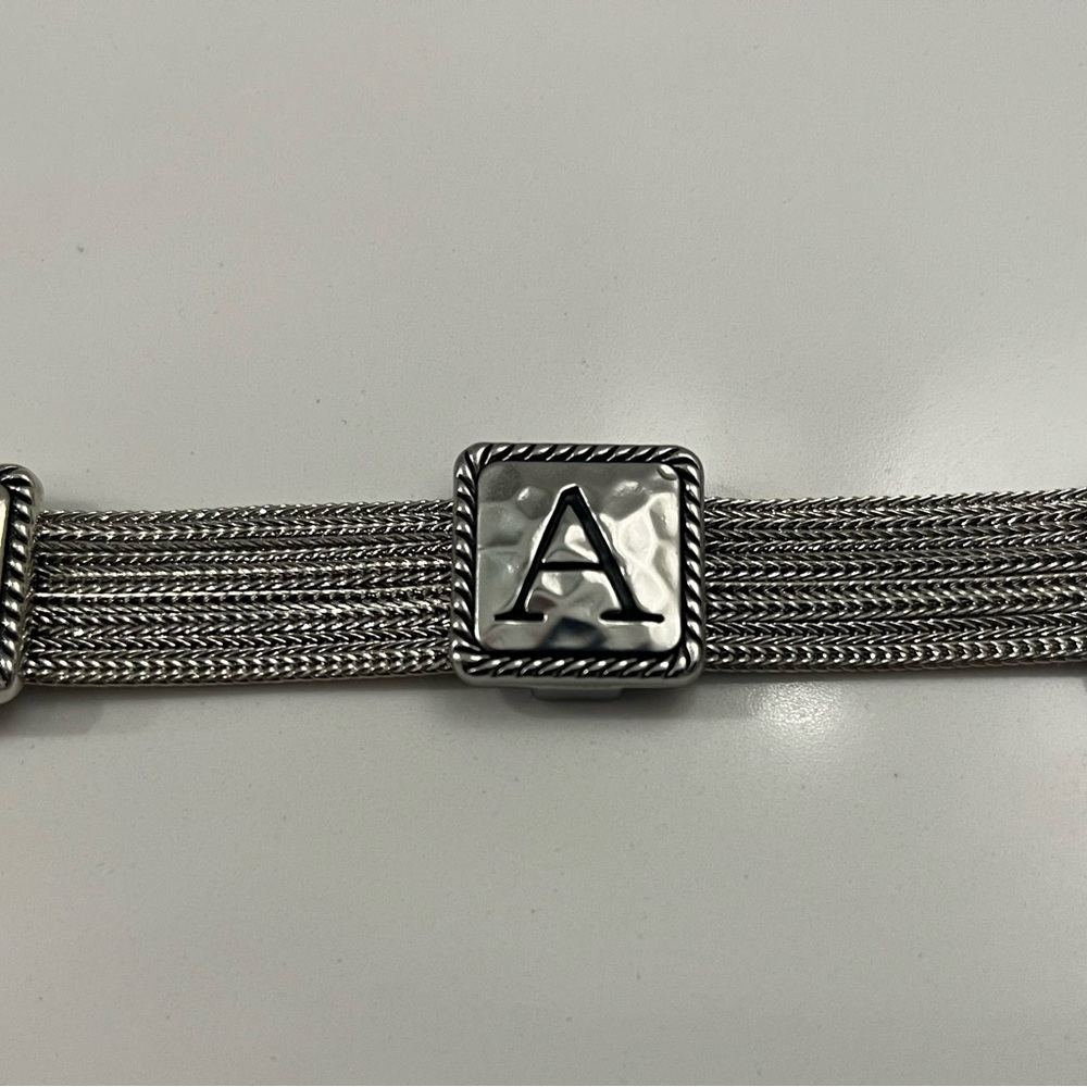 Silver initial bracelet - Picture 3 of 3